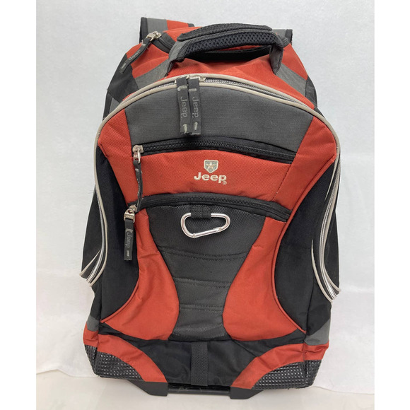 Jeep Bags Jeep 2 Rolling Backpack With Pushbutton Handle Poshmark